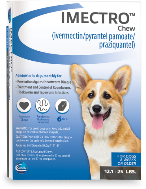 Product image of IMECTRO® Chew for Dogs (12.1-25 LBS.)